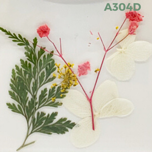 Dried Flowers Nail Art