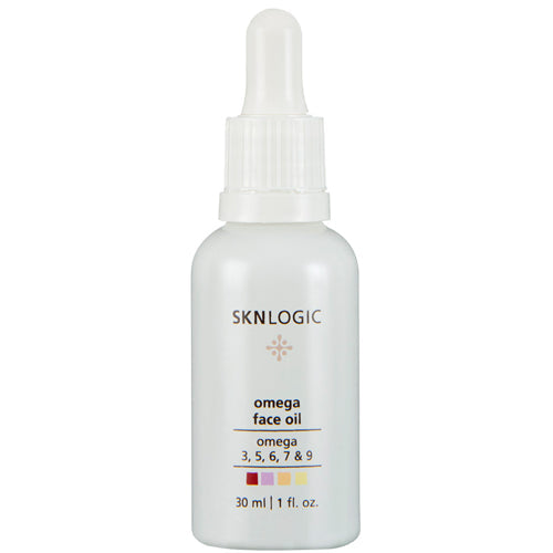 SKN Logic Omega face oil 30ml is a Light weight and non greasy oil containing Omega 3, 5, 6, 7 & 9