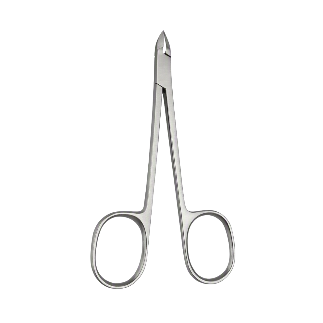 Stainless Steel scissor type cuticle nipper, shown against a solid white background.