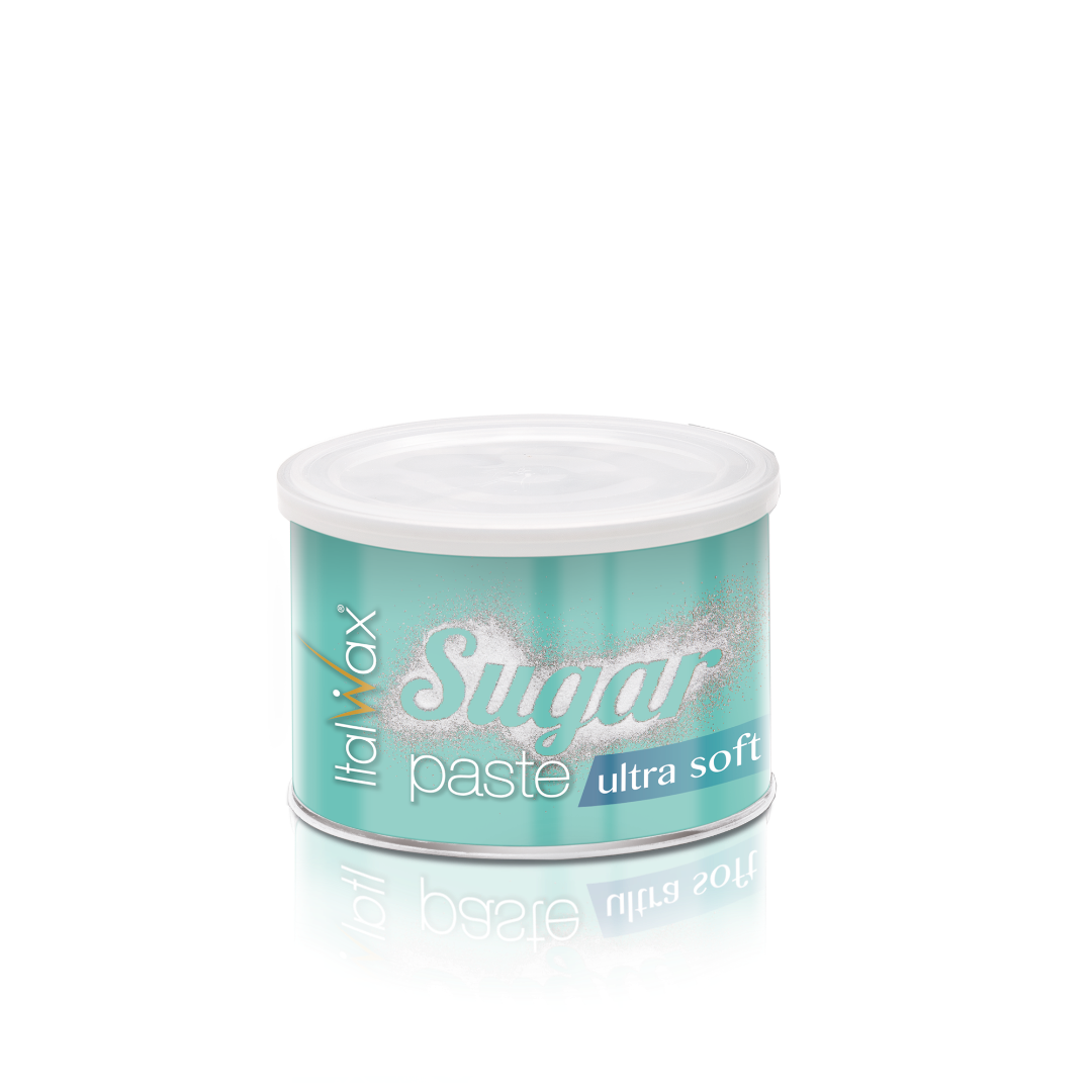 Can of Italwax Sugar Paste ultra soft on a white background