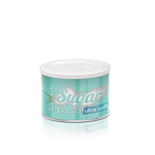 Can of Italwax Sugar Paste ultra soft on a white background