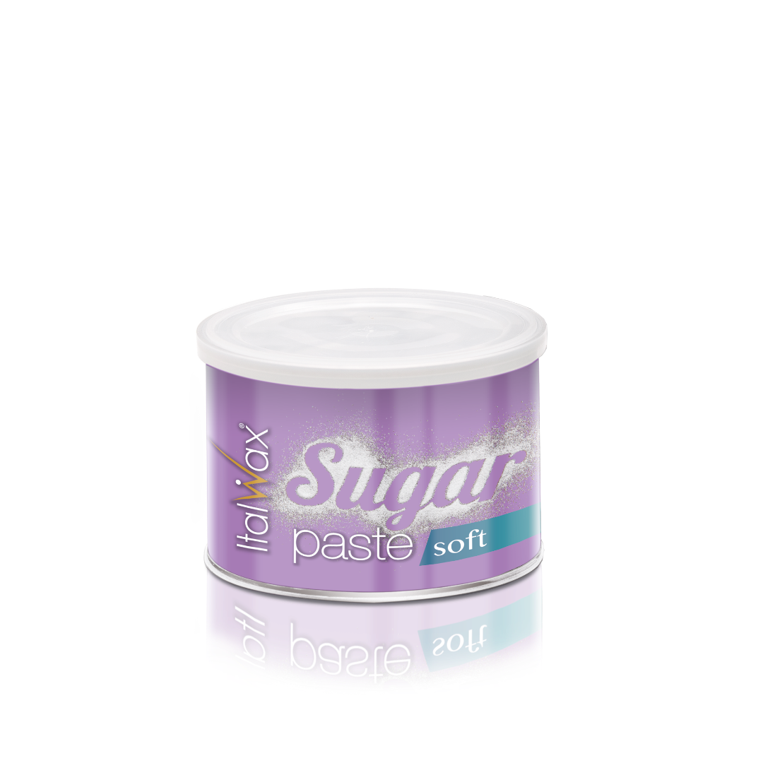 Container of Italwax Sugar Paste Soft on a white background